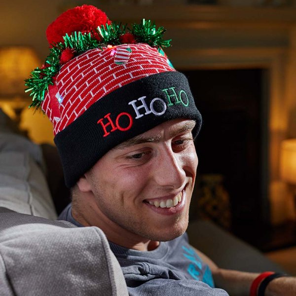 Smart Garden Flash! Luxury Beanie - Ho Ho Ho Hat