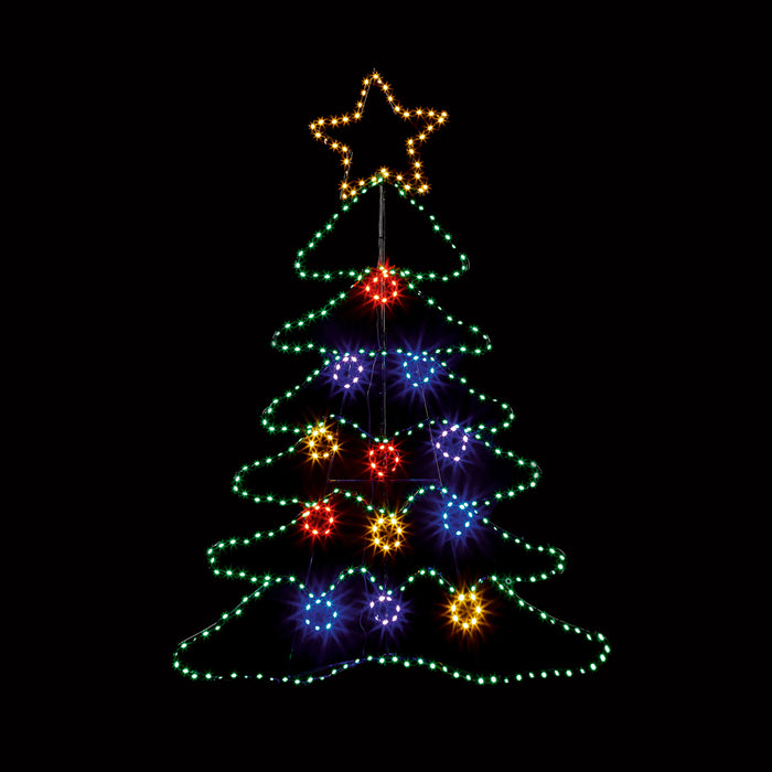 Premier LED's Motif Tree Tree Multi-Colour (1.2m X 85cm)