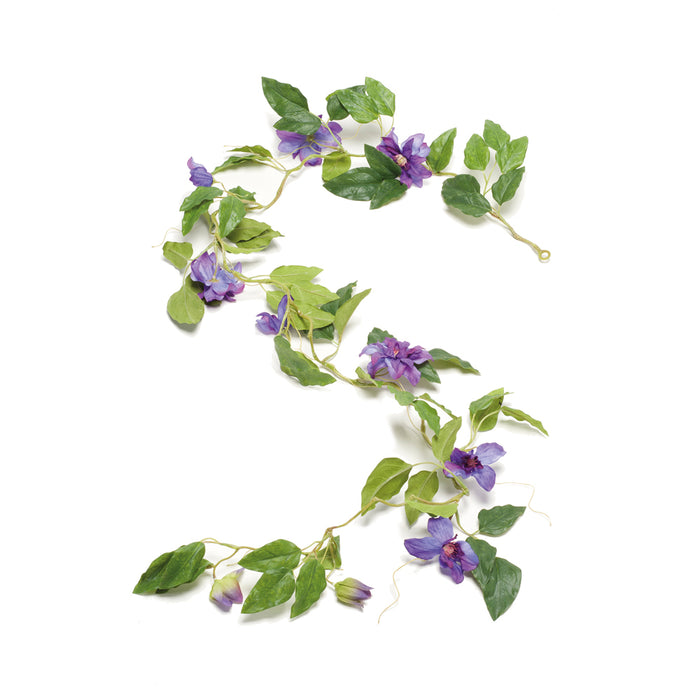 Emerald Clematis Garland Purple/Blue 150cm
