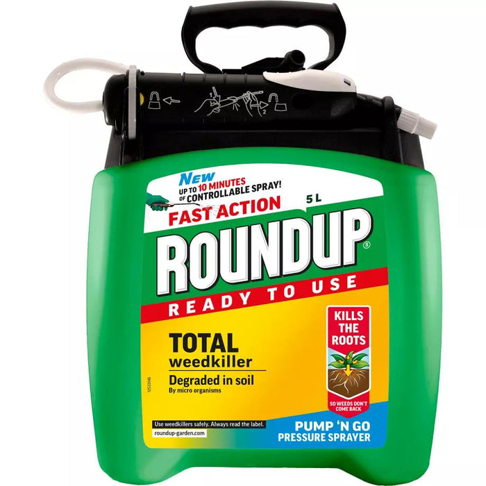 Roundup Fast Action Ready to Use Weedkiller Pump 'n Go 5Ltr