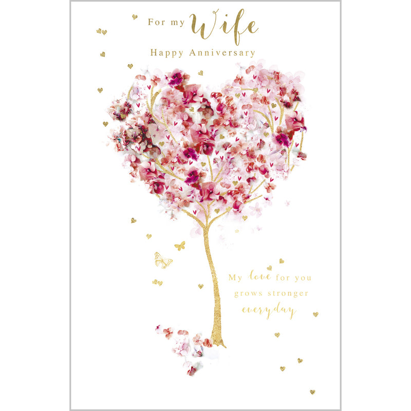 ABA Anniversary Wife - Floral Heart Tree