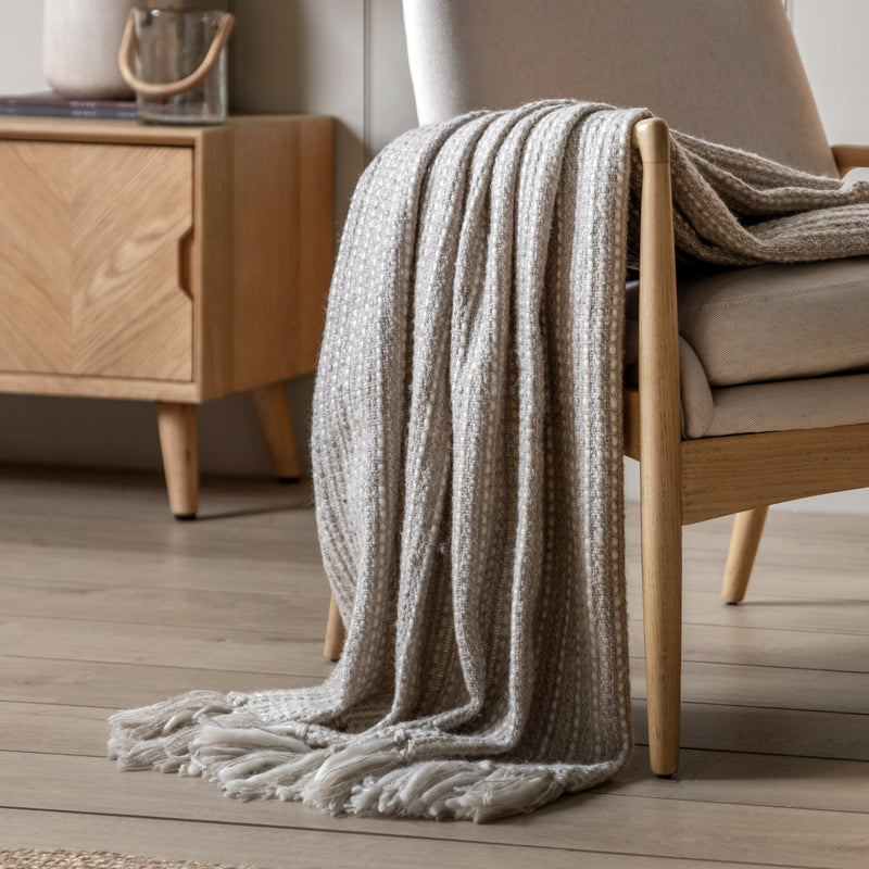 Gallery Dolby Woven Throw Natural 1300x1700mm Natural