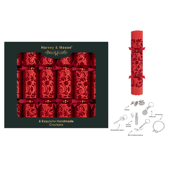 RSW 6 Exquisite Red Flock 13.5" Crackers