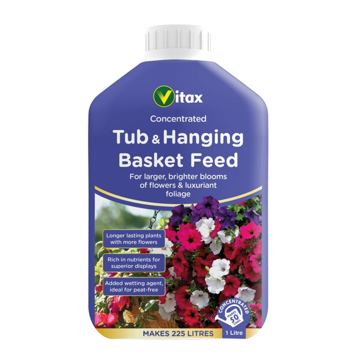 Vitax Tub & Hanging Basket Feed 1Ltr