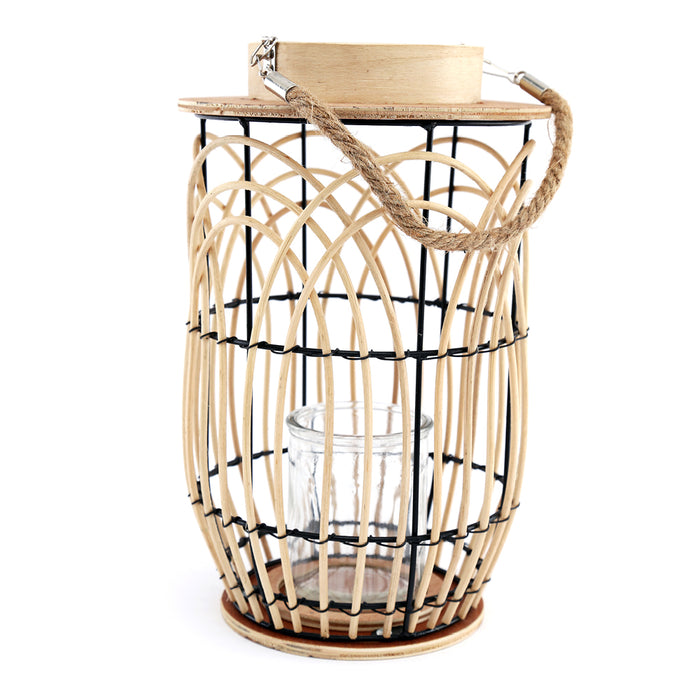 Sifcon 18X29Cm Rattan Lantern