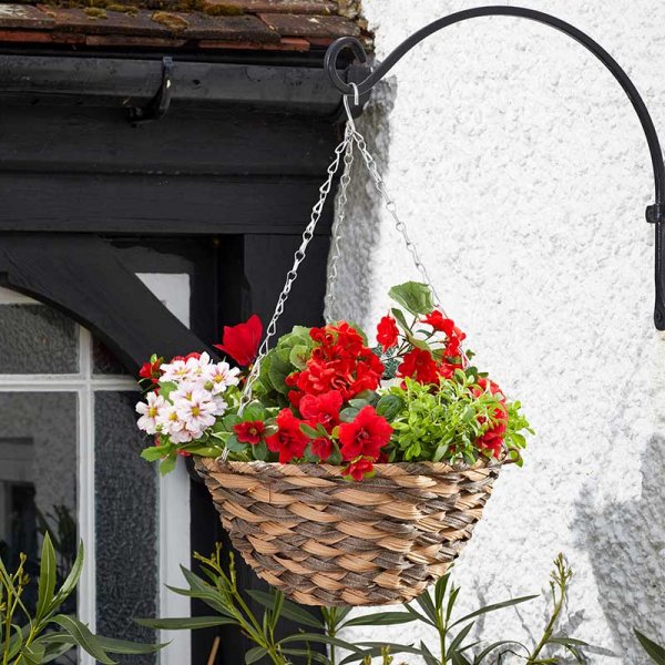 Smart Garden 14in Faux Rattan Basket - Earth Braid