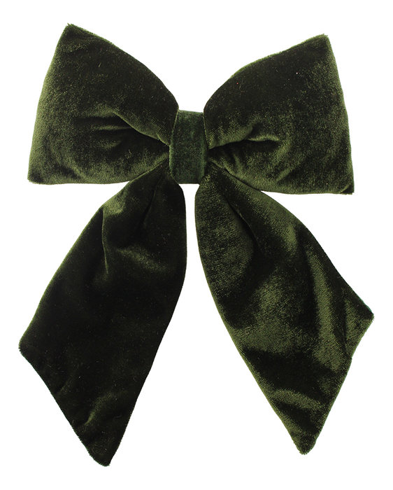 Sage Décor  Velvet Bow On Clip 24Cm