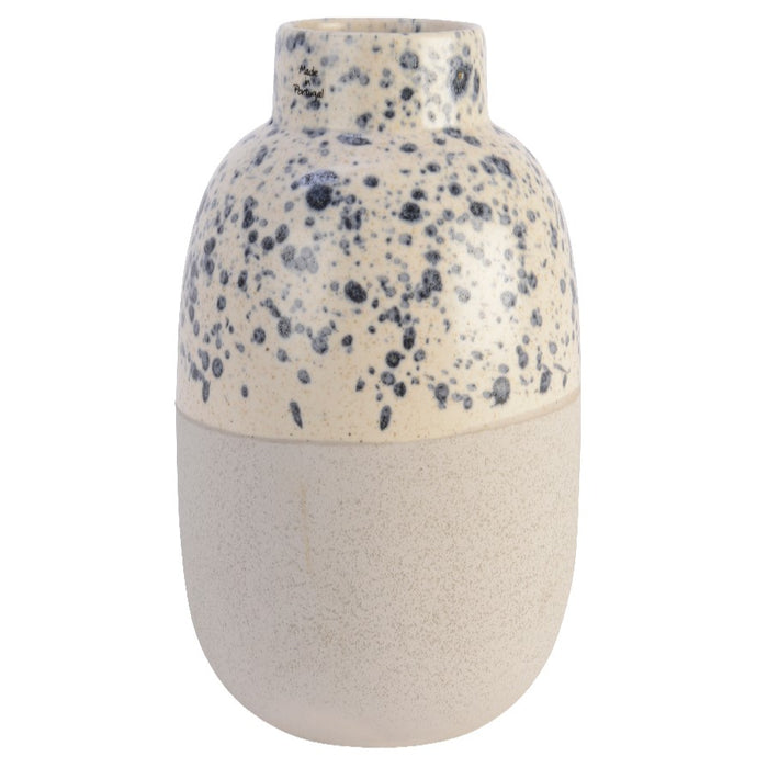 Kaemingk Vase Earthenware Blue Speckles