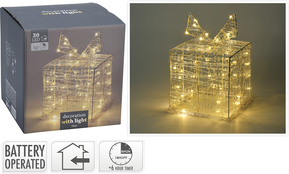 Koopman Gift Box With 30 Warm White Micro LED Lights