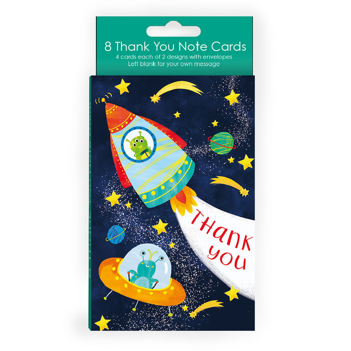 ABA Notelets - Thank You Spaceship & Robots