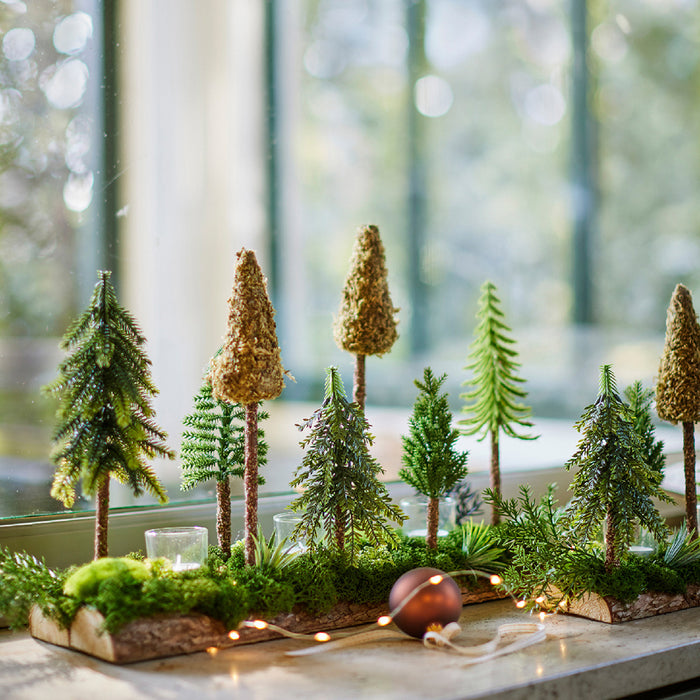 Kaemingk Tablepiece 3 Indoor Tealightholders (L.14 X W.50 X H.35Cm)