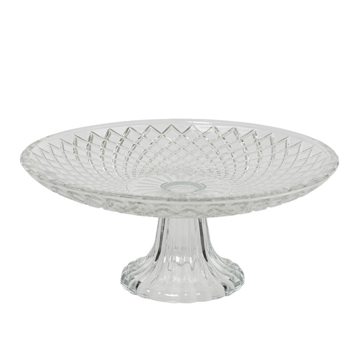 Kaemingk Cake Stand Glass Transparent (Dia.20Cm X H.9Cm)