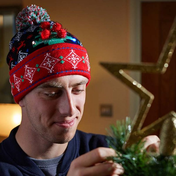 Smart Garden Flash! Luxury Beanie - Christmas Tree Hat
