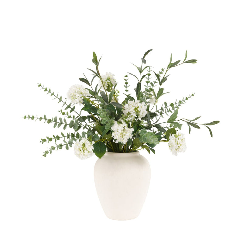 Gallery Eucalyptus Floral Vase Arrangement 555x555x720mm Green