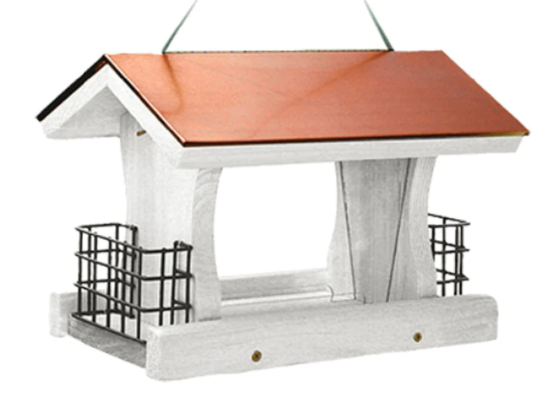 Panacea Nantucket White Ranch Feeder With Suet Cages