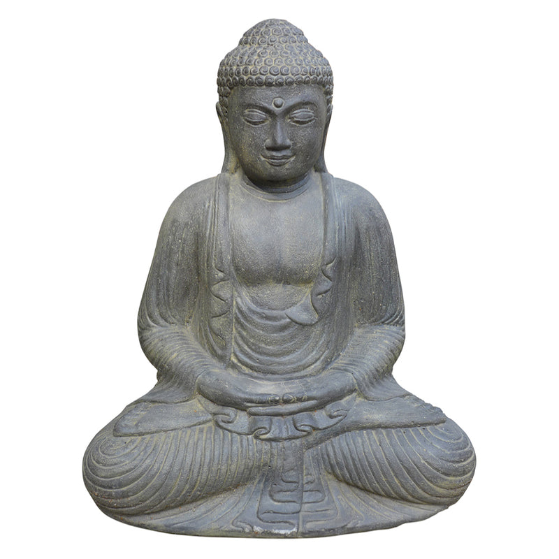 Japanese Buddha Sitting Cast Stone 55cm