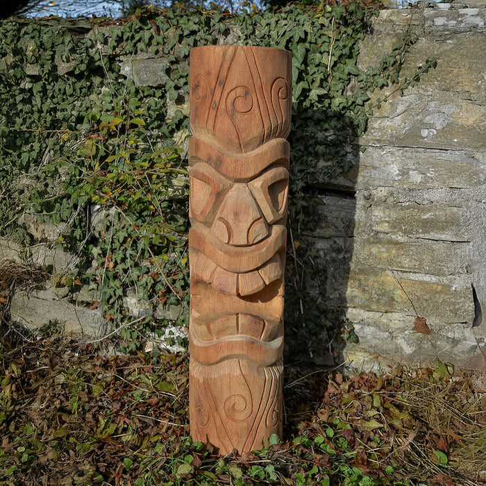 Polynasia Tiki Statue Coconut Palm 100cm