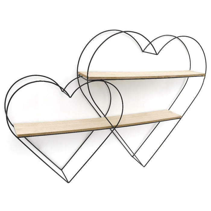 Sifcon 84x56cm Double Heart Shelf