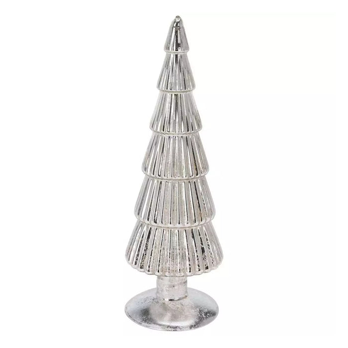 Koopman Tree Glass 34Cm Silver Murcury