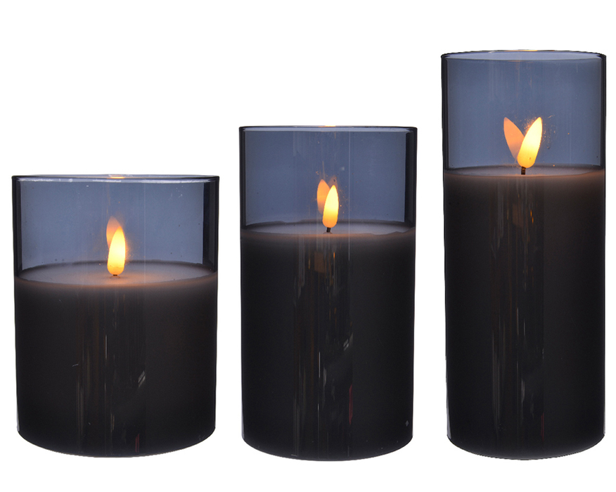 Kaemingk LED Wick Candle Set Of 3