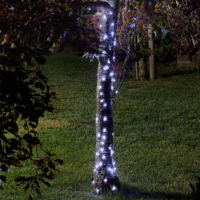 Smart Solar Firefly String Lights - 100 Cool White LED