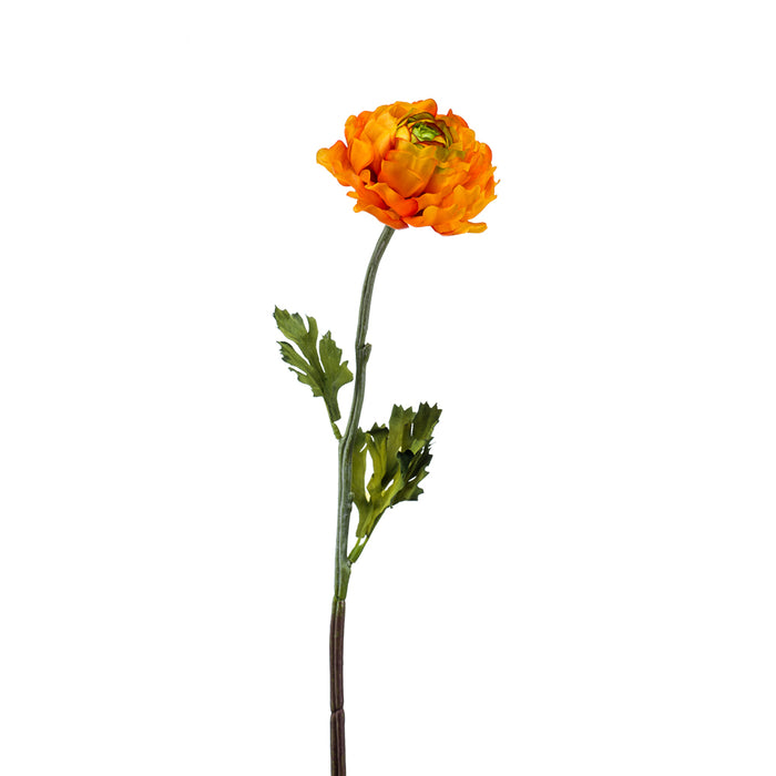 Emerald Ranunculus Spray Orange 50cm
