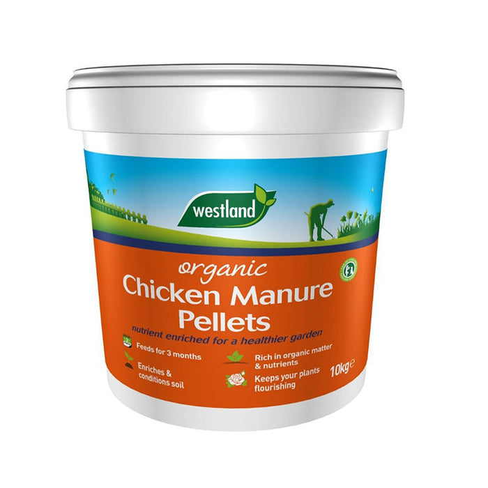 Westland Organic Chicken Manure Pellets Bucket 10kg