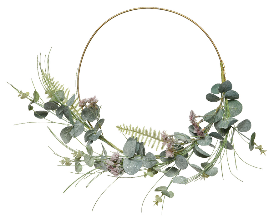 KMG Iron Ring W FlowermixW Eucalyptus Branc