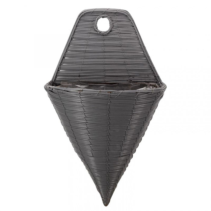 SmartGarden 14" Slate Faux Rattan Wall Torch