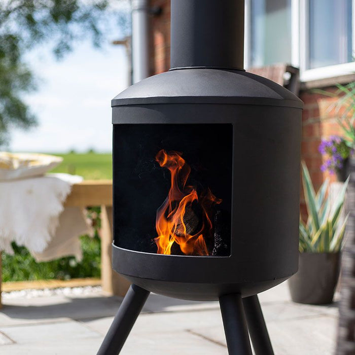 La Hacienda Barola Steel Chiminea