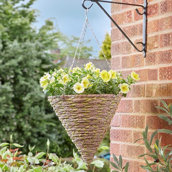 Smart Garden 14" Woodland Faux Rattan Cone