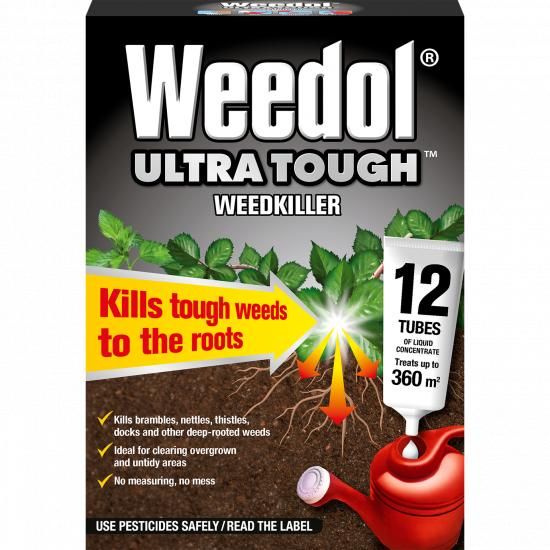 Weedol Ultra Tough Weedkiller Liquid Concentrate 12 Tubes