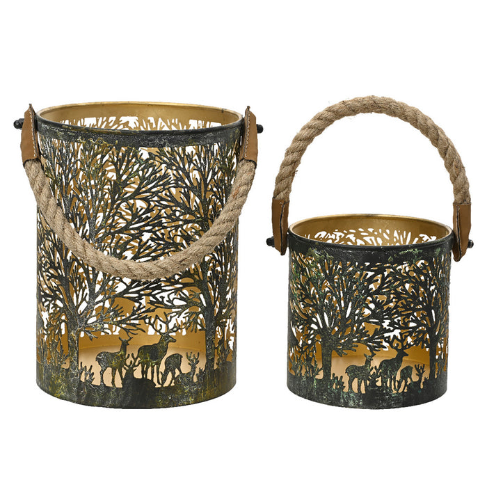 Kaemingk Antique Iron Tealightholder LARGE