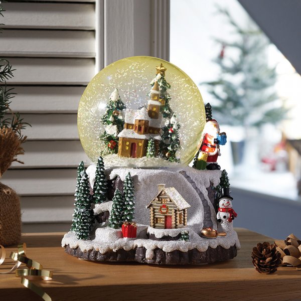 Smart Garden 12Cm Musical Village Snowspheres