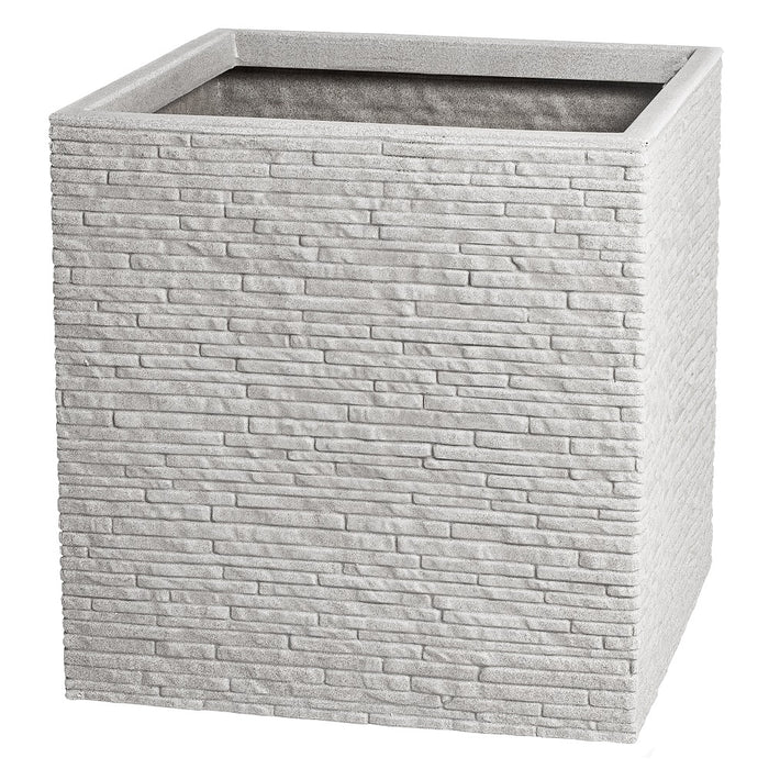 Strata Slate Planter Square 38cm x 38cm Pewter