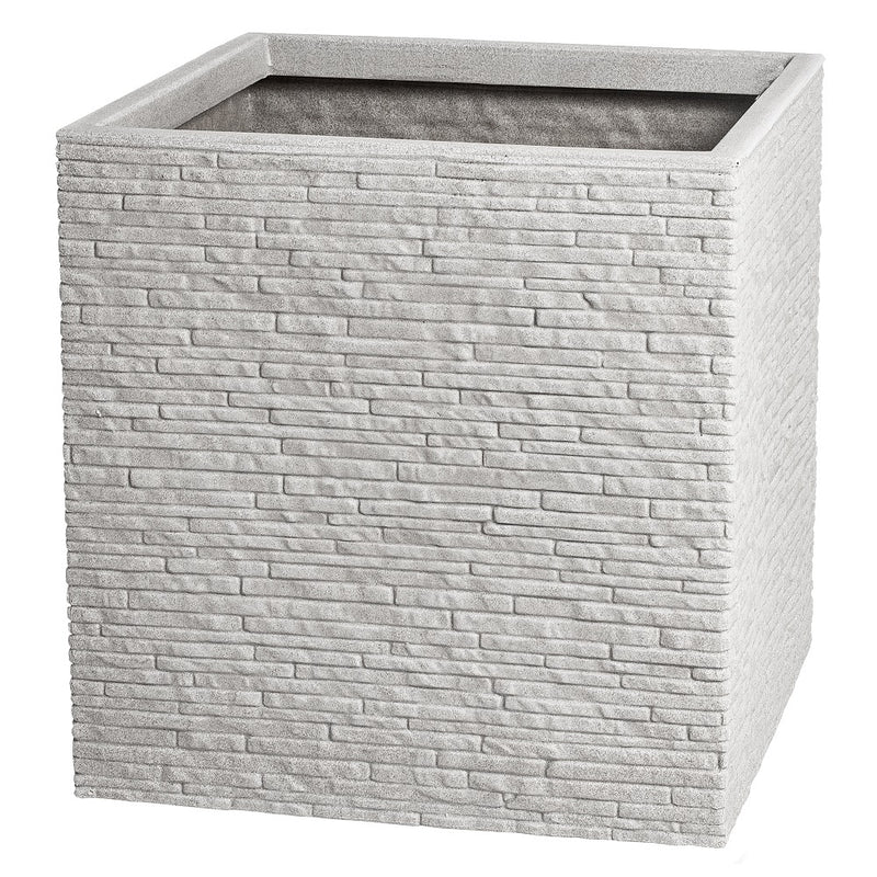 Strata Slate Planter Square 38cm x 38cm Pewter