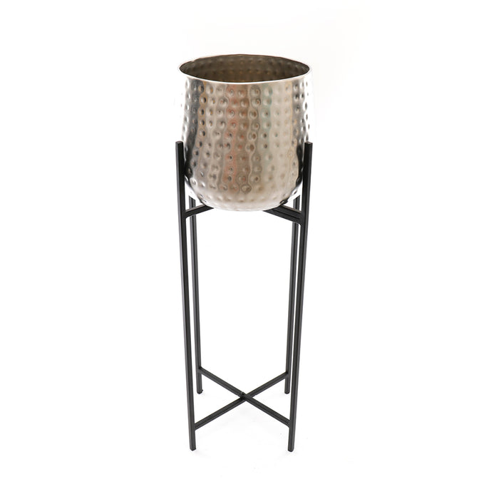 Sifcon 74Cm Silvr Plantr W/Black Stnd