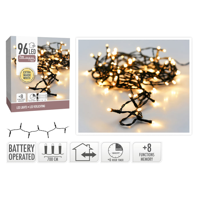 Koopman LED Lights 96 B/O Extra Warm W