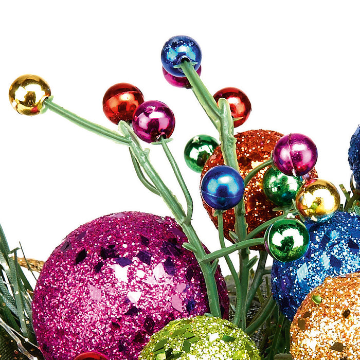 Premier Multi Coloured Glitter Ball (17cm)