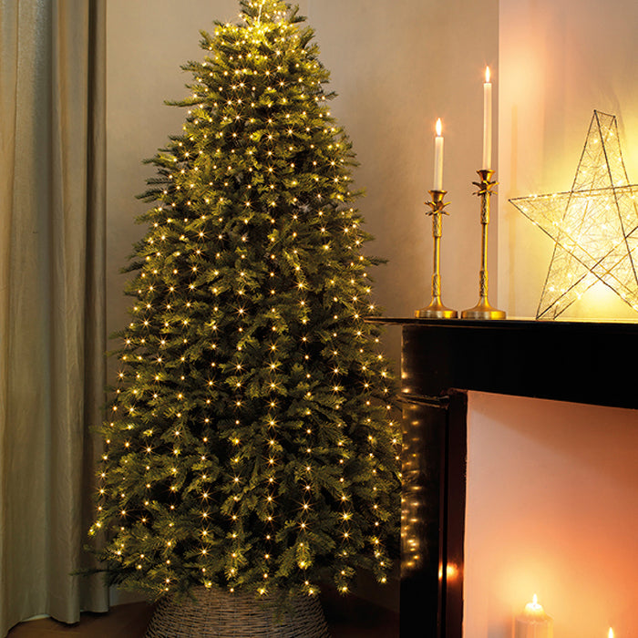 Kaemingk Micro LED Warm Green Tree Bunch Lights (210cm)