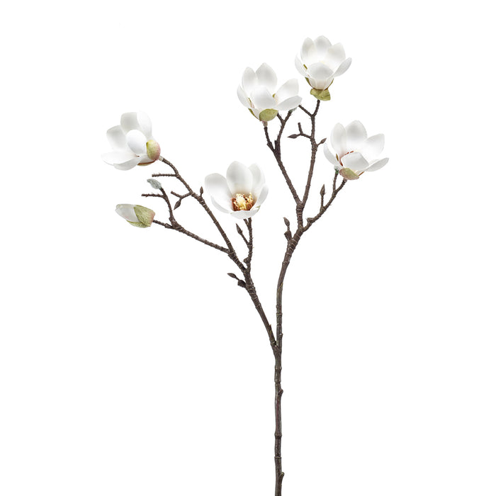 Emerald Magnolia Mini Branch Cream 65cm