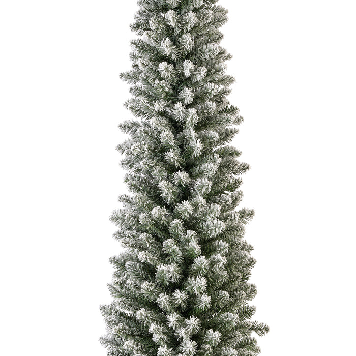 Kaemingk Snowy Pencil Pine Tree (Dia.60Cm X H.210Cm)