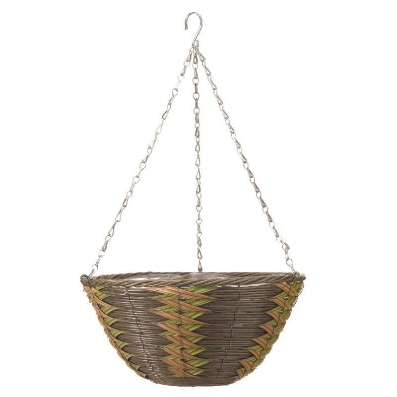 Smart Garden 14” Safari Faux Rattan Basket