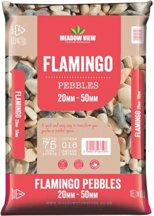 Meadow View Flamingo Pebbles 20-50mm