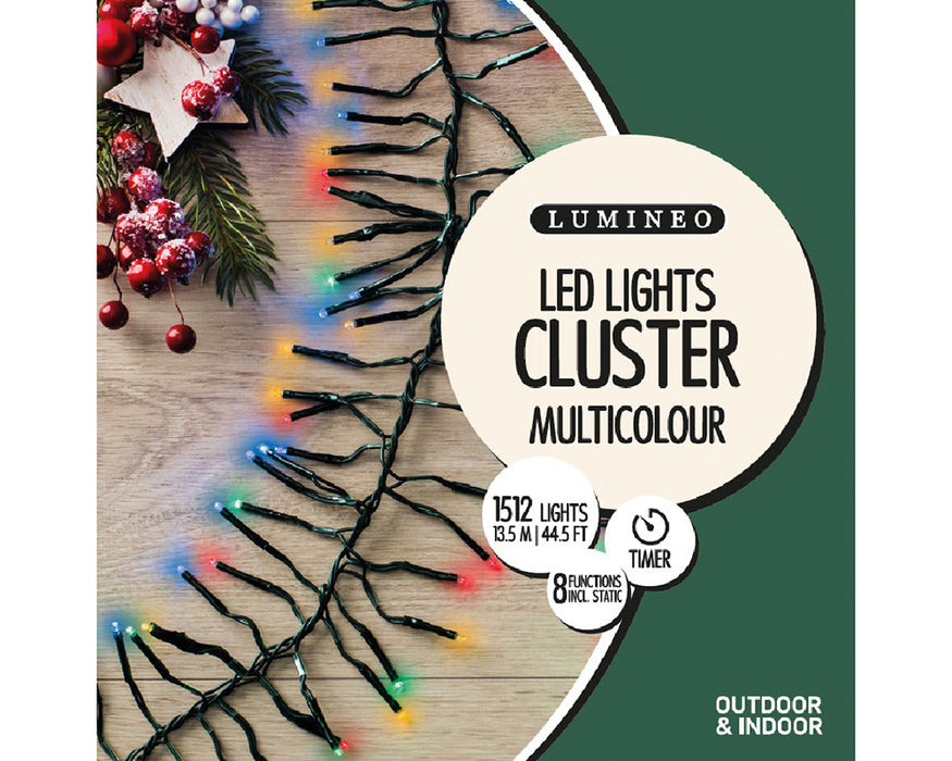 Kaemingk LED Cluster Lights - Multicolour (L.1400Cm)