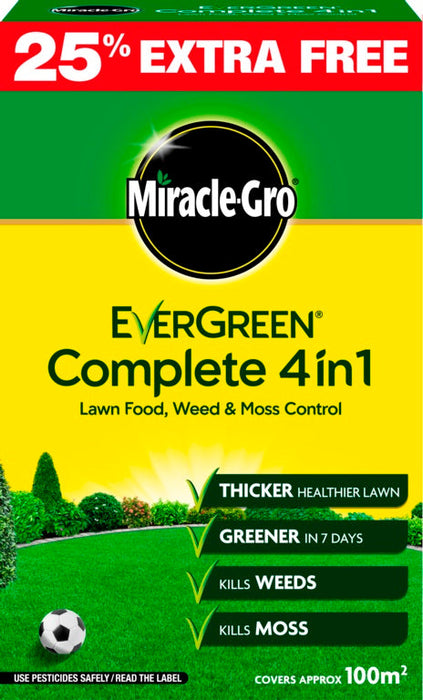 Miracle-Gro EverGreen Complete 4 in 1 80m2 + 25% Extra