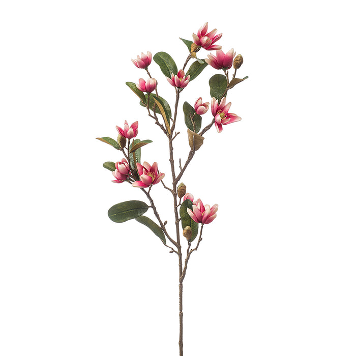 Emerald Magnolia Pearl Spray Fuchsia 87cm
