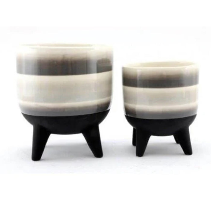 Sifcon Footed Pot Grey LARGE