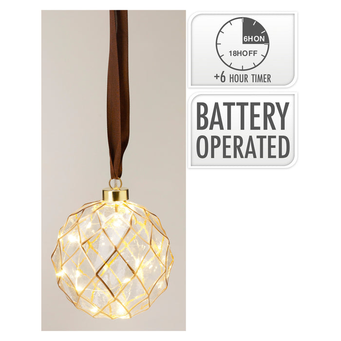 Koopman Ball Hangdeco LED 12Cm