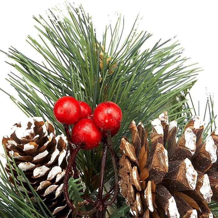 Premier Frosted Cone And Apple Pick (18cm)